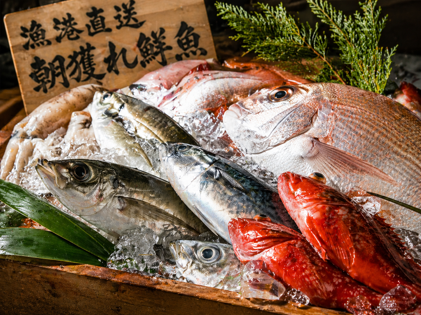 天然の鮮魚